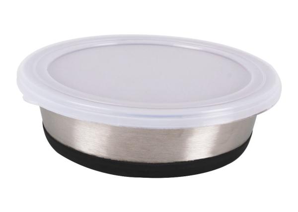 Anti-Slip Edelstahl-Futternapf mit Deckel 1.9L
